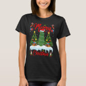 Zucchini Vegetable Lights Xmas Tree Santa Zucchini Tシャツ (正面)