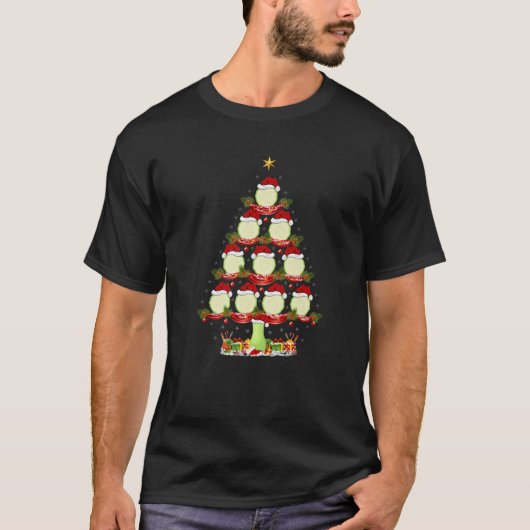 Zucchini Vegetables Xmas Lighting Zucchini Christm Tシャツ (正面)