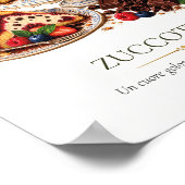 Zuccotto fiorentino – Vintage Italian Dessert ポスター (角)