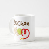 Zuchon犬の品種お母さんのギフト コーヒーマグカップ (正面左)