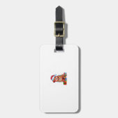 Zuchon犬の醜いクリスマスライトサンタハットズチョンドッグC ラゲッジタグ (正面縦)