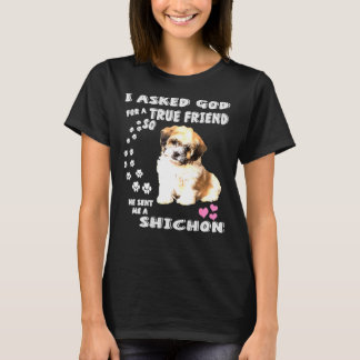 Zuchon犬ママ衣装シーズー（犬）Tzu BichonミックスPupカット Tシャツ