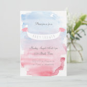 Zuckersüße Baby Shower Einladung 招待状 (スタンド正面)