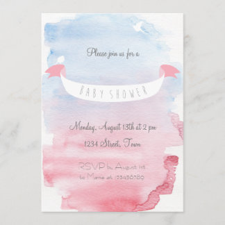 Zuckersüße Baby Shower Einladung 招待状