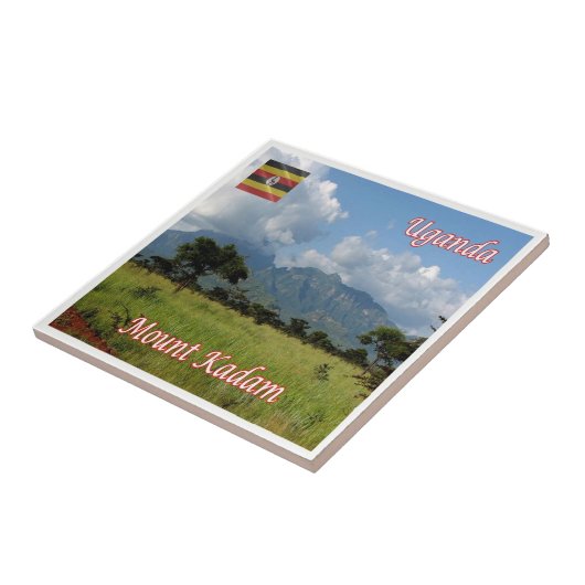 zUG009 UGANDA,カダム山,アフリカ, タイル (側面)