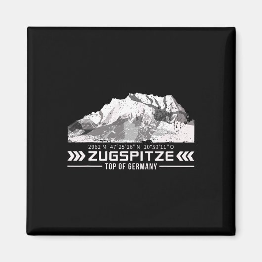Zugspitze Alps Wetterstein Mountains Hiking Climbi マグネット (正面)