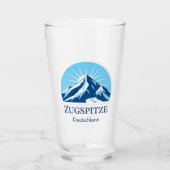 Zugspitze Germany mountain Ski resort beer glass タンブラーグラス (正面)