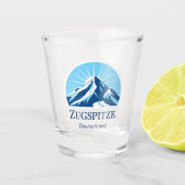 Zugspitze Germany mountain Ski resort shot glass ショットグラス (正面)