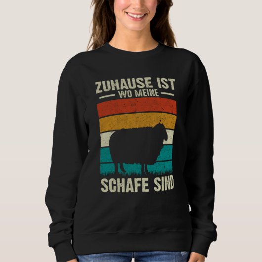 Zuhause Ist Wo Meine Schafe Sind スウェットシャツ (正面)