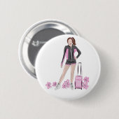 Zukaのバッグを持つフィギュアスケート選手 缶バッジ (正面&裏面)