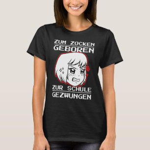 Zum Zocken Geboren Zum Schule ForcesコンソールPs5 G Tシャツ