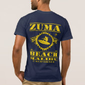 ZUMAのビーチのステンシル Tシャツ (裏面)