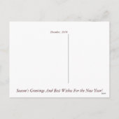 Zumaのビーチ、カリフォルニア シーズンポストカード (裏面)