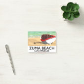 Zuma Beach LA鉄道のビーチポスター ポストイット (オフィス)