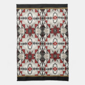 Zuni陶器のデザイン キッチンタオル (縦)