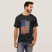 ZUNIGA Last Name Shirt ZUNIGA Name American Flag Tシャツ (正面フル)