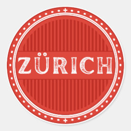 Zurich City Pride Emblem – Swiss Identity ラウンドシール
