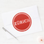 Zurich City Pride Emblem – Swiss Identity ラウンドシール (封筒)