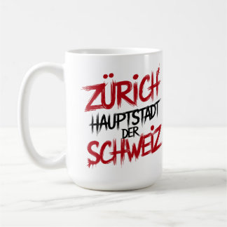 Zürich, Hauptstadt der Schweiz コーヒーマグカップ