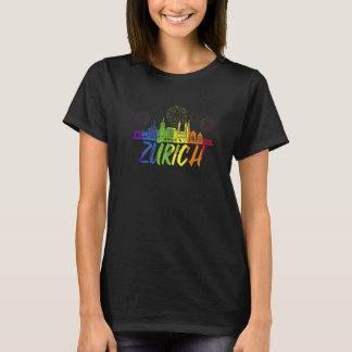 Zurich Pride Skyline Pride Parade Zurich Tシャツ