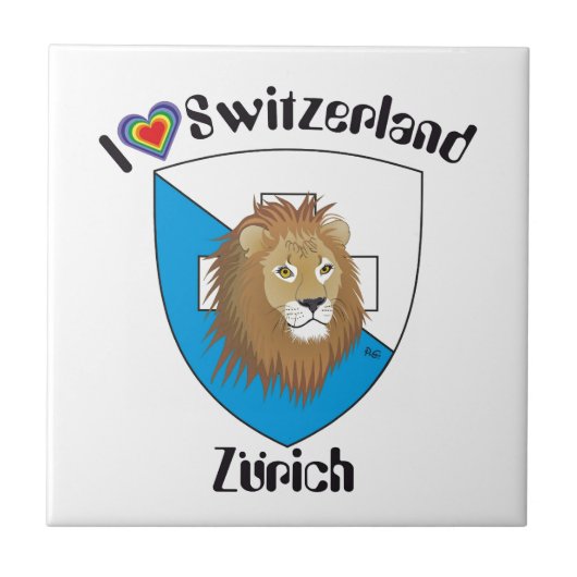 Zürich Schweiz Suisse Svizzera Svizra Fliese タイル (正面)
