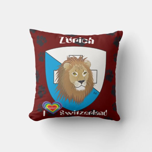 Zürich Schweiz Switzerland Kissen クッション (正面)