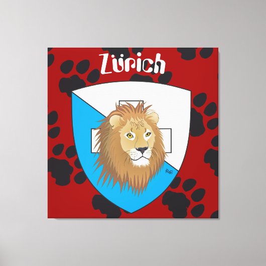 Zürich Schweiz Switzerland Leinwand キャンバスプリント (正面)