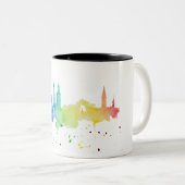 Zurich Skyline rainbow ツートーンマグカップ (正面右)