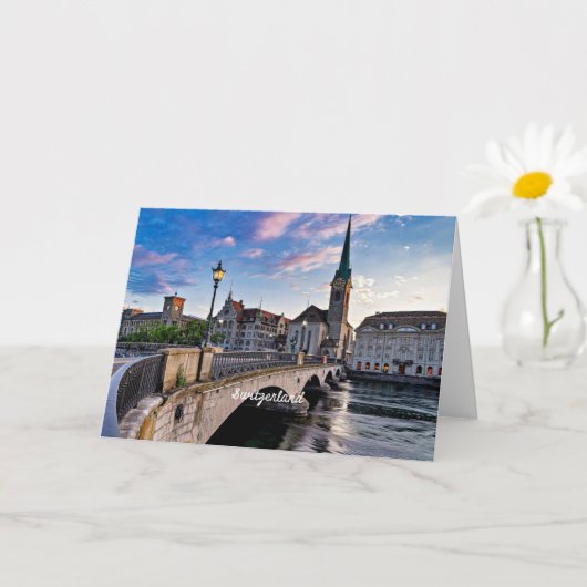 Zurich, Switzerland カード (小さな植物)