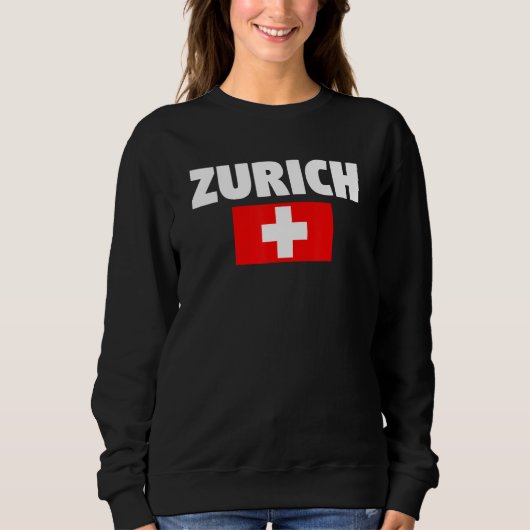 Zurich Switzerland スウェットシャツ (正面)
