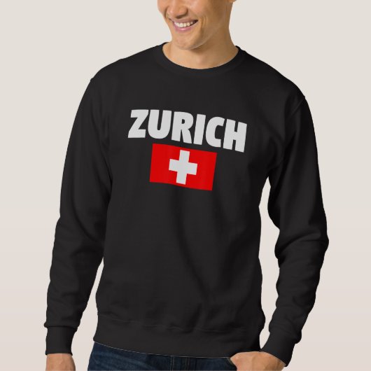 Zurich Switzerland スウェットシャツ (正面)