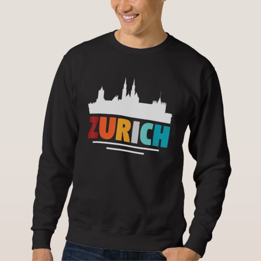 Zurich Switzerland 4 スウェットシャツ (正面)