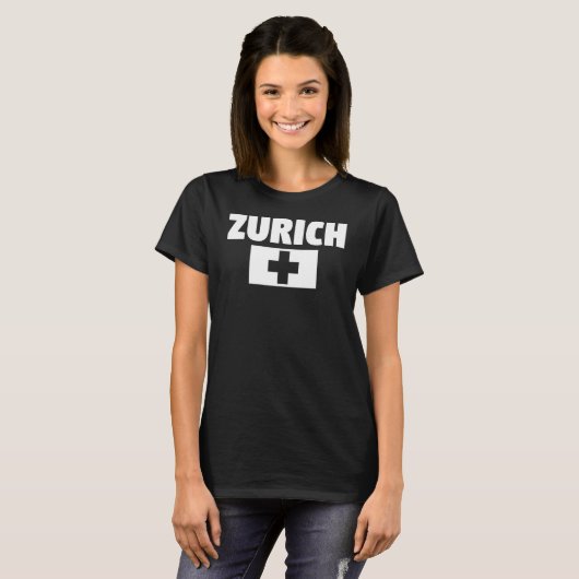 Zurich Switzerland Tシャツ (正面フル)