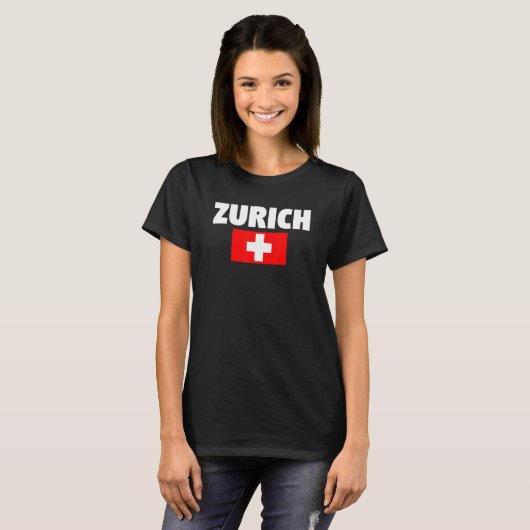 Zurich Switzerland Tシャツ (正面フル)
