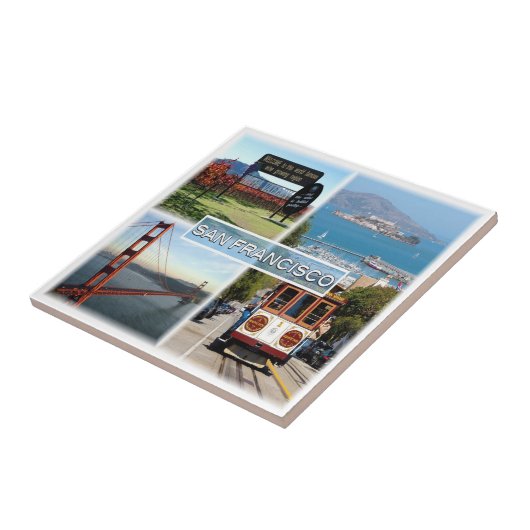 zUS0028 SAN FRANCISCO，モザイク，カリフォルニア， タイル (側面)