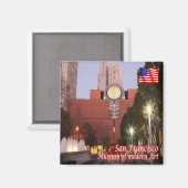 zUS013 SAN FRANCISCO,冷蔵庫用マグネット マグネット (正面/裏面)