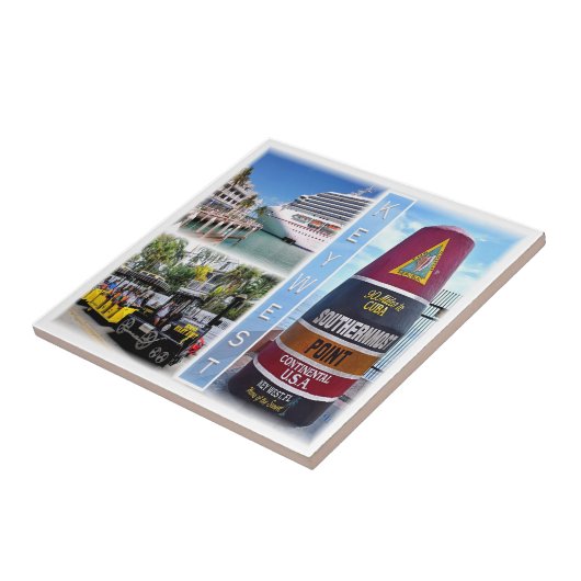 zUS020鍵WEST, Mosaic, Florida，アメリカ， タイル (側面)