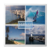 zUS021 HAWAII, Mosaic, Honolulu，アメリカ， タイル (正面)