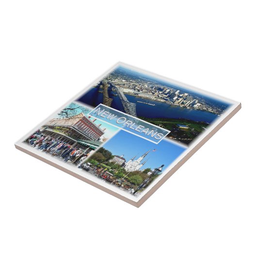 zUS023ニューオーリンズ、モザイク、ルイジアナ、 タイル (側面)