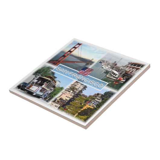 zUS029 SAN FRANCISCO，モザイク，カリフォルニア， タイル (側面)