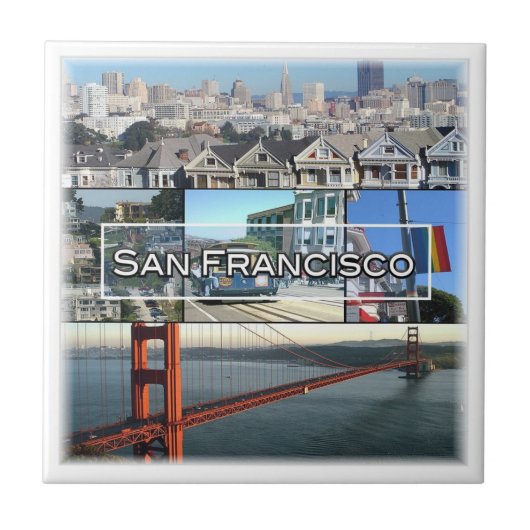 zUS032 SAN FANCISCO、モザイク、カリフォルニア、 タイル (正面)