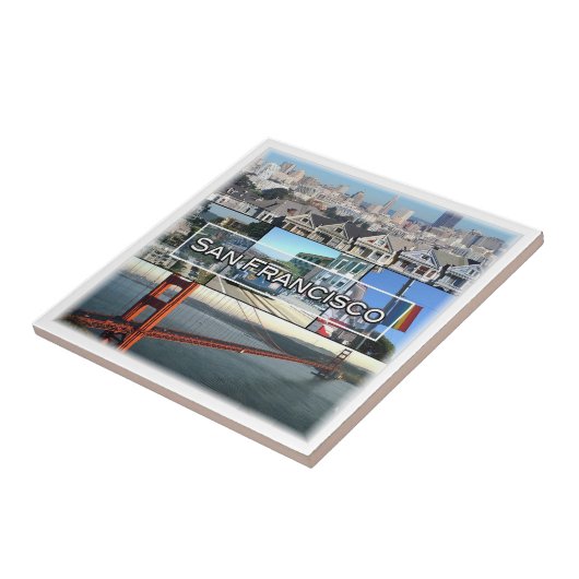 zUS032 SAN FANCISCO、モザイク、カリフォルニア、 タイル (側面)