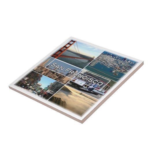 zUS033 SAN FRANCISCO，モザイク，カリフォルニア， タイル (側面)