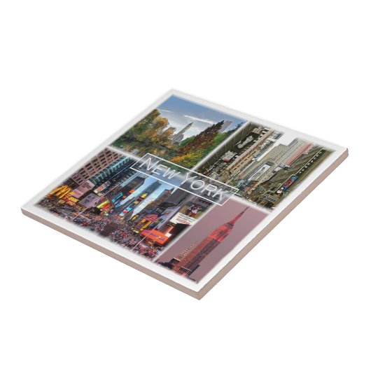 zUS035 NEW YORK，モザイク，アメリカ， タイル (側面)