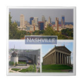 zUS037 NASHVILLE，テネシー，モザイク， タイル (正面)