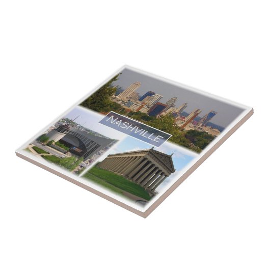 zUS037 NASHVILLE，テネシー，モザイク， タイル (側面)