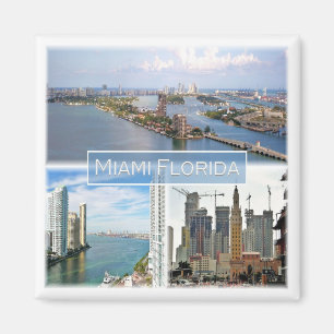 zUS039 MIAMI, FLORIDA,モザイク,アメリカ,冷蔵庫 マグネット