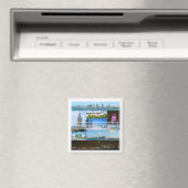 zUS040 MIAMI,フロリダ,モザイク,アメリカ,冷蔵庫 マグネット (インサイチュ (食洗機))