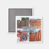 zUS042ブライスキャニオンN.P.ユタ，アメリカ，冷蔵庫 マグネット (正面/裏面)