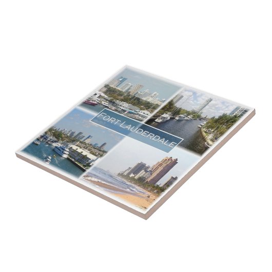 zUS044 MIAMI, FORT LAUDERDALE,モザイク, タイル (側面)